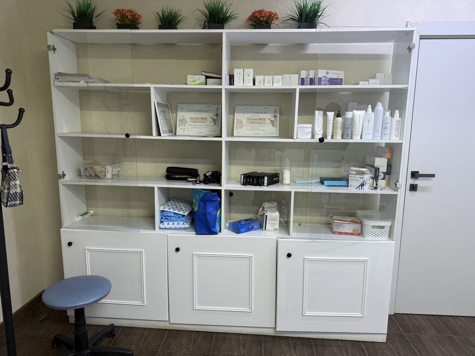 Стелаж,белый шкаф 12000тг