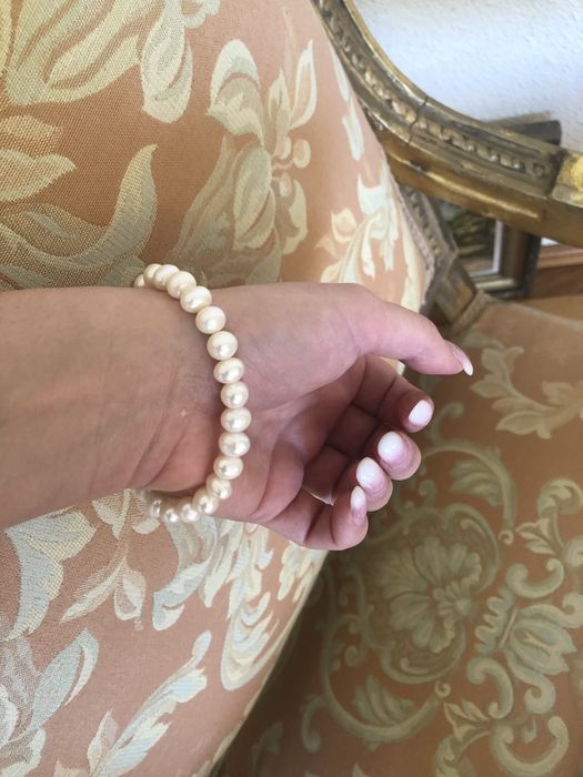 Bratara perle naturale cu inchizatoare din argint