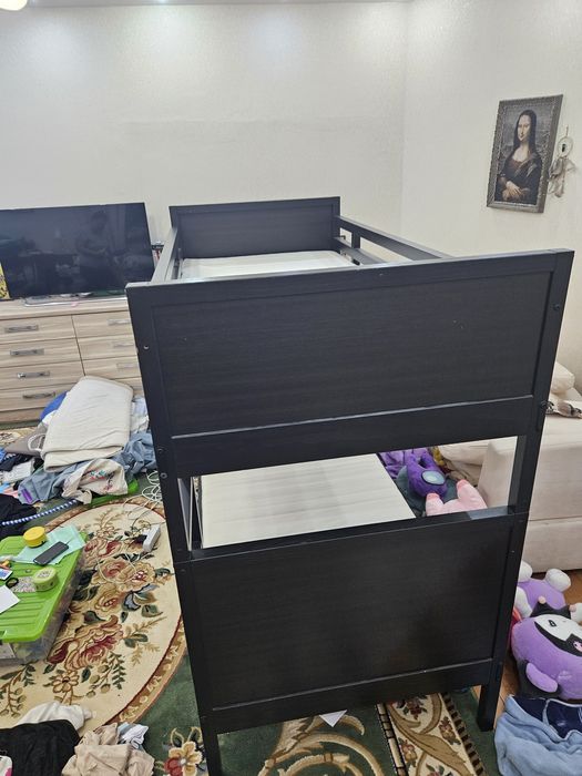 Двухярусная , деревянная кровать IKEA