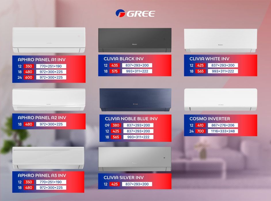 Кондиционер GREE Lomo  Inventor 18 +WF+Официальный дилер  Сертификат)