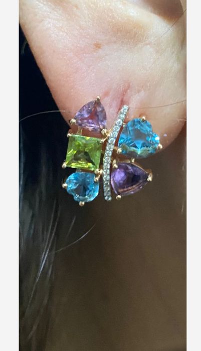 Комплект желтое золото 585