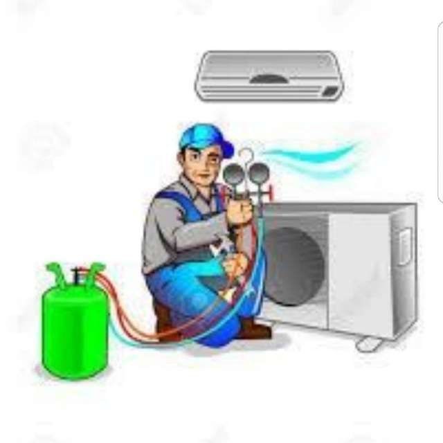 Установка кондиционер.