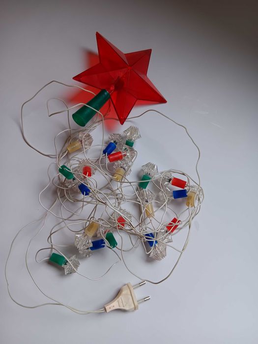 Instalatie veche pom de iarna, de craciun, perioada comunista RSR