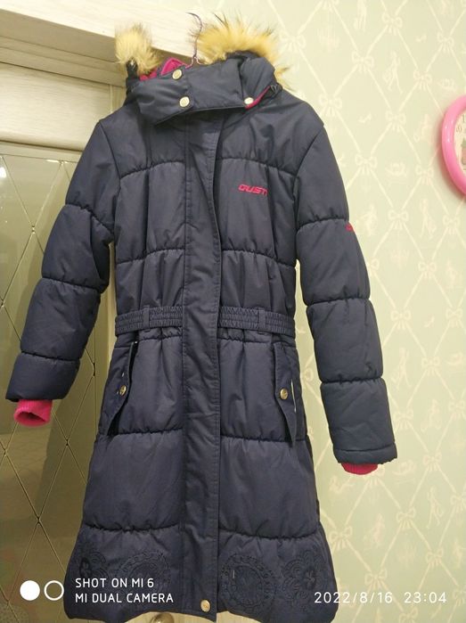 Пальто зимнее для девочек 128/8 (Канада) до (-30)