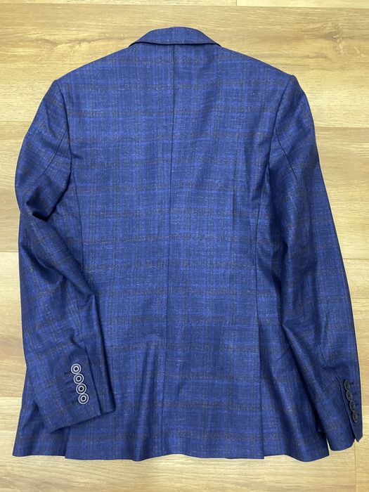 Пиждак TUGI подростковый синий в клетку