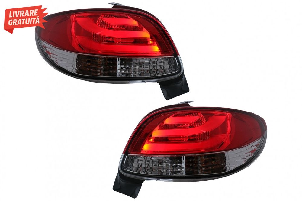 Stopuri Peugeot 206 HatchBack 3/5 usi (1998-2004) Rosu & Alb