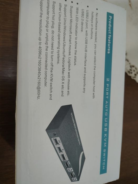 vănd kvm switch 2 port