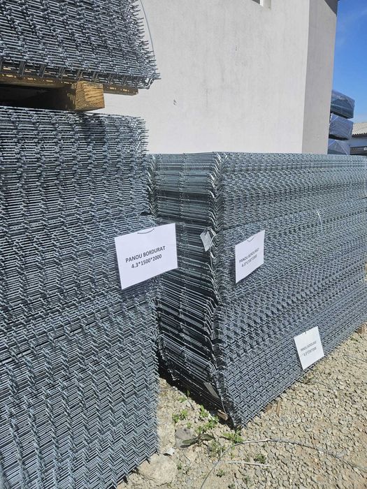 PLasa/ panou bordurat /TEAVA/ STALP 3.5-4.9MM/Zincat /Verde/Gri