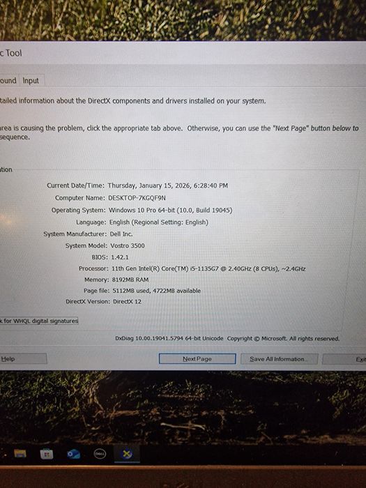 Laptop Dell Vostro 3500