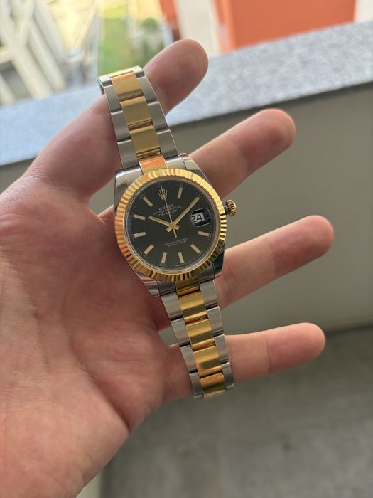 Rolex Datejust || Two-Tone Black Dial Oyster