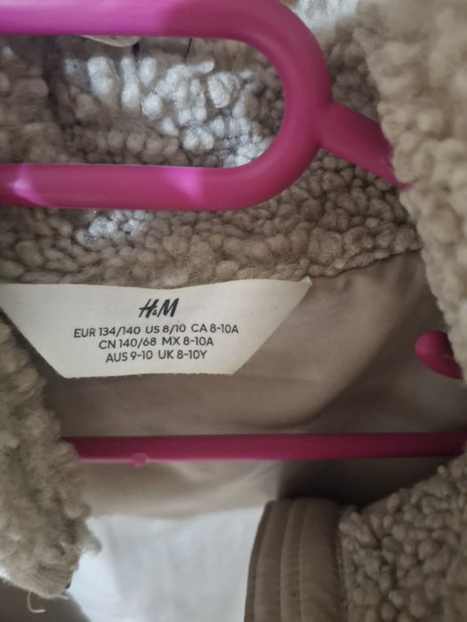 Пухкаво момичешко палтенце h&m