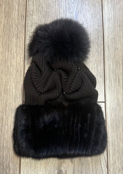 Шуба норковая коричневая