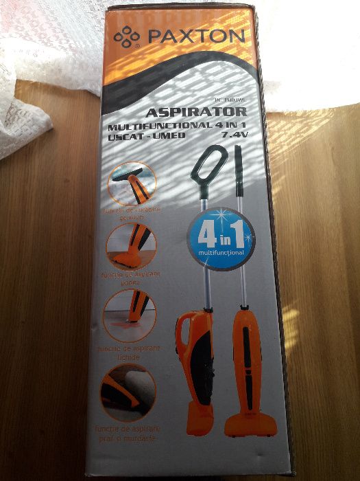 Aspirator wireless FARA CABLU vertical de mana - umed uscat SIGILAT