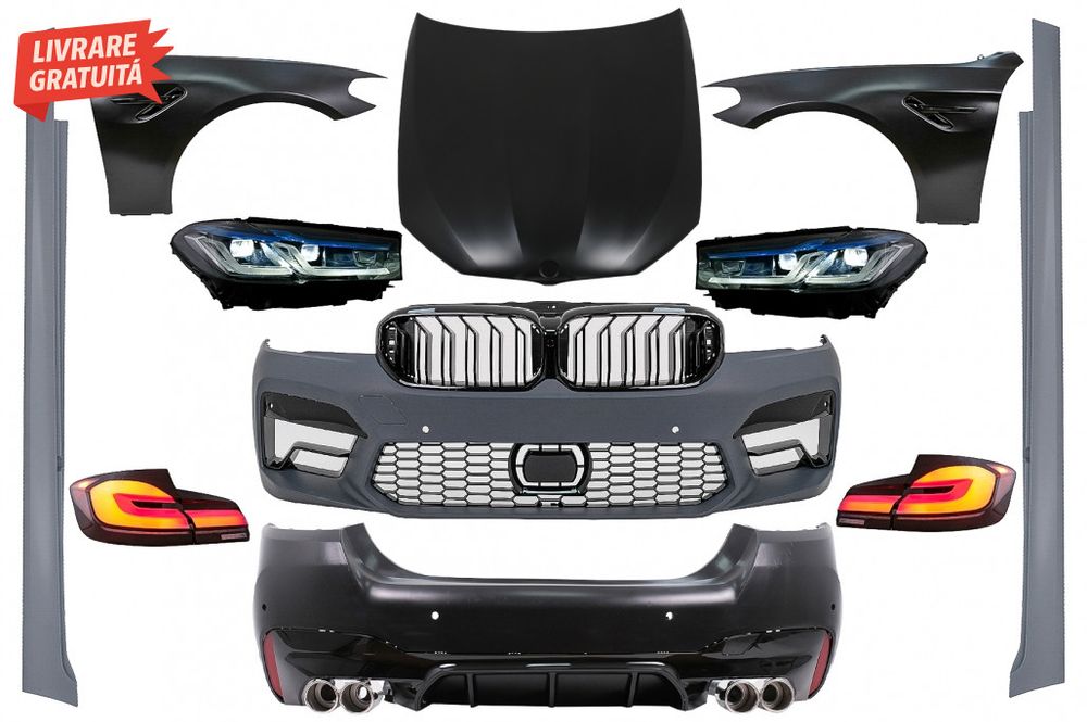 Pachet Exterior Complet BMW Seria 5 F10 (2010-2017) Conversie la G30 L