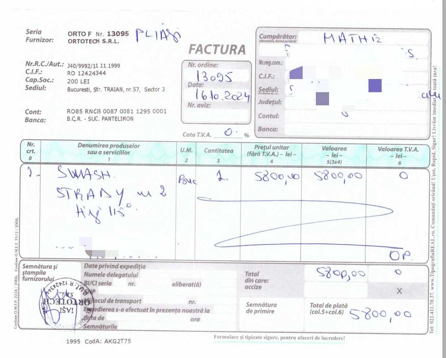 Orteza sold SWASH