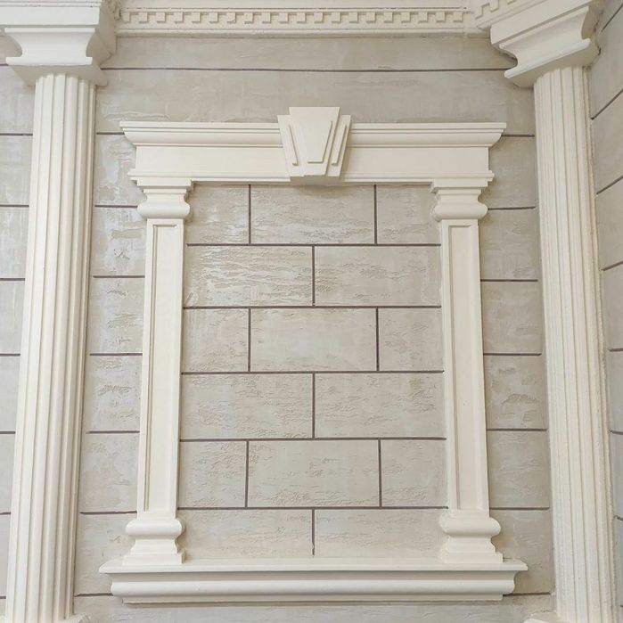 Обрамление для окна из пенопласта