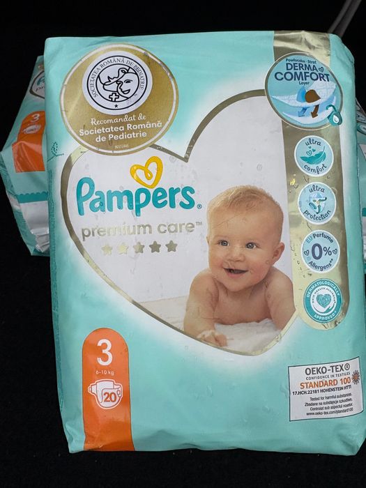 Pampers Premium Care nr 3, 2 baxuri a cate 20 buc
