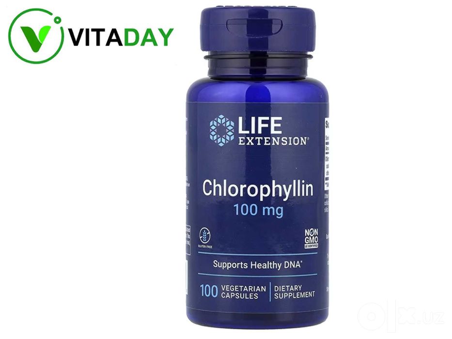 Life Extension Chlorophyllin Хлорофиллин 100 мг 100 капсул