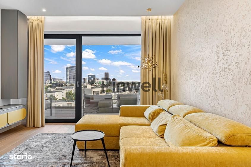 One Tower Herăstrău | 2 camere | Terasă | Parcare subterană