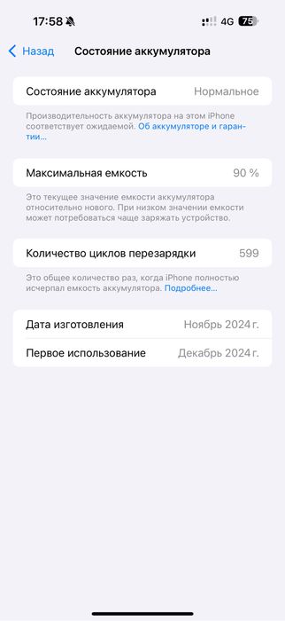 16 про макс эмкость 90