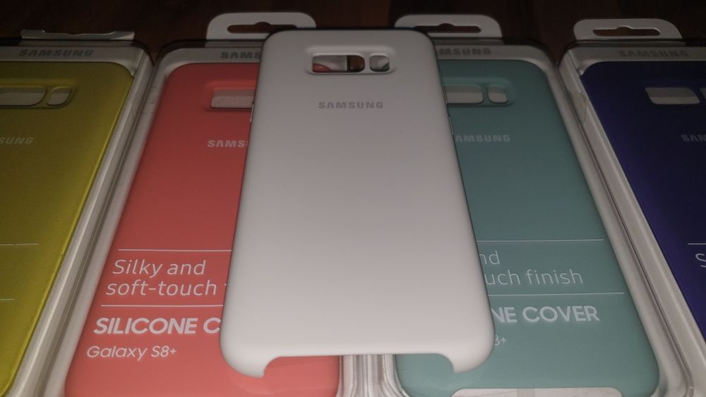 Husa silicon originala Samsung Silicone Cover Galaxy S8+ S8 Plus G955