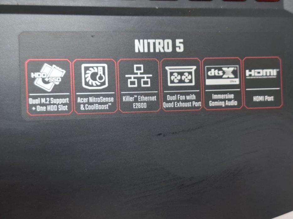 Acer Nitro 5, Ryzen 5600H, 512/16Gb, RTX 3050