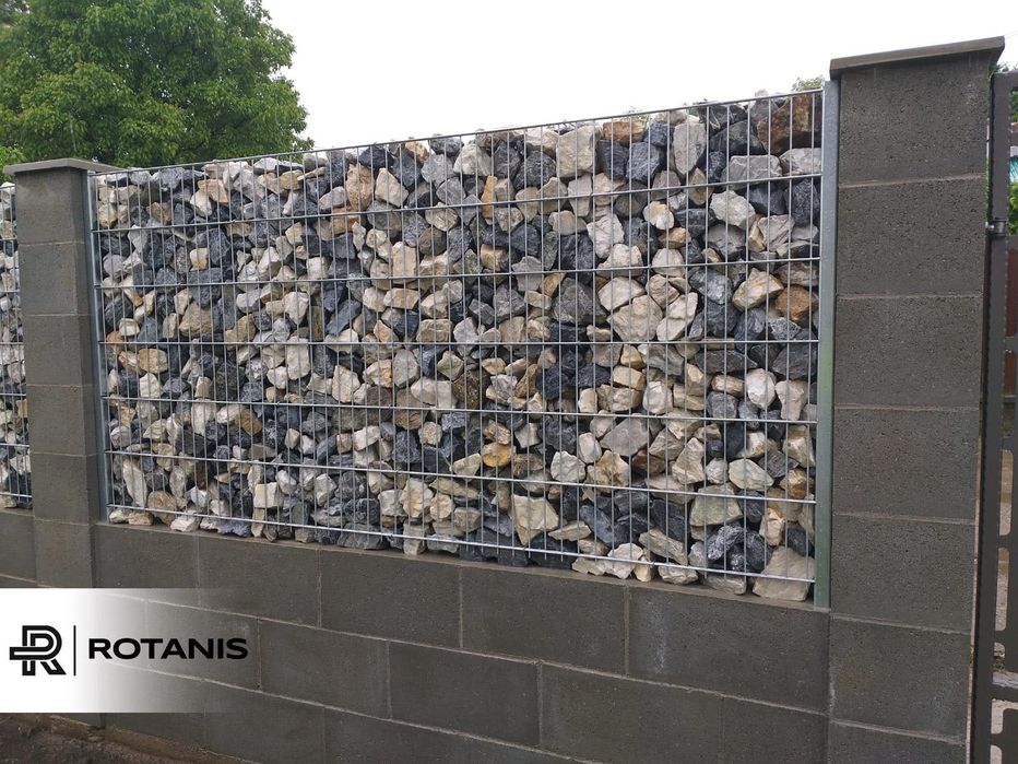 Gard gabion / Plasa si piatra concasată