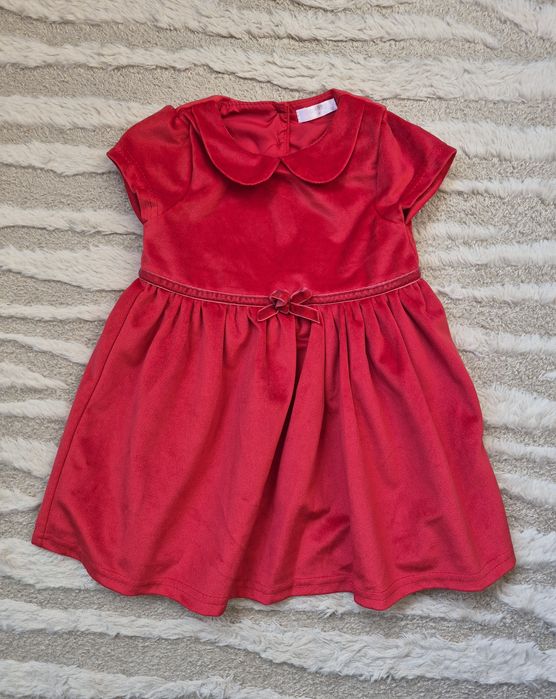 Rochie rosie catifea Pepco marime 74