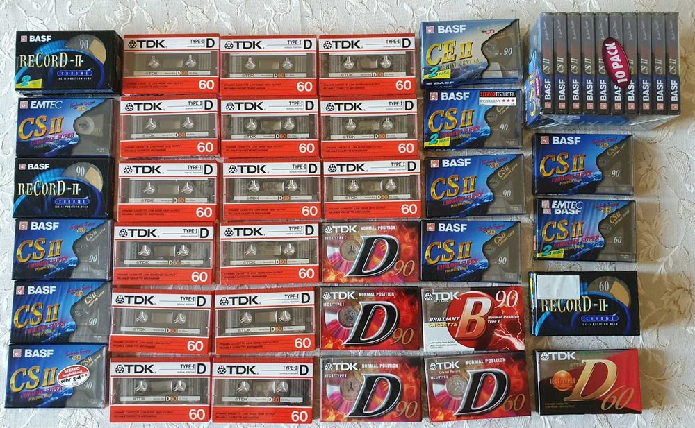 Нови аудио касети TDK MA-R,  Sony, Fuji, Denon, BASF, JVC, Maxell