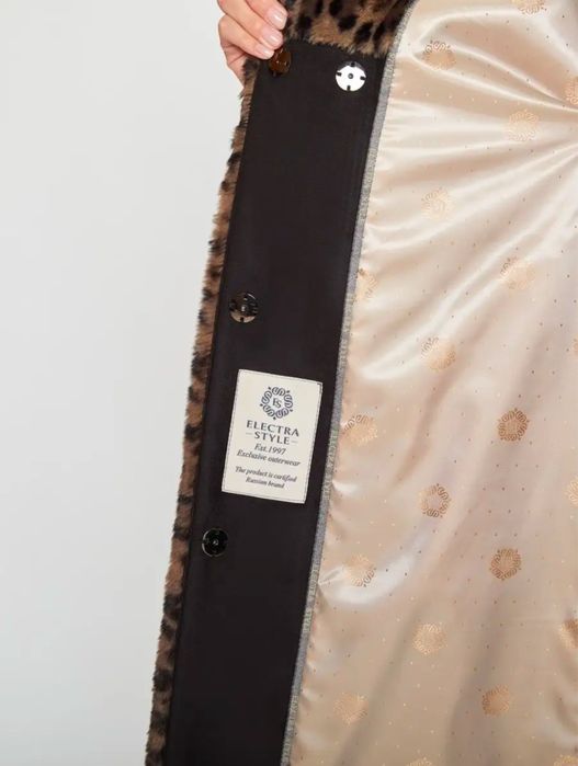 Леопардовая эко- шуба