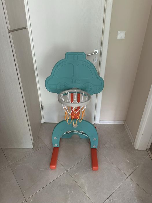 Баскетболен кош + футболна врата с регулируема височина