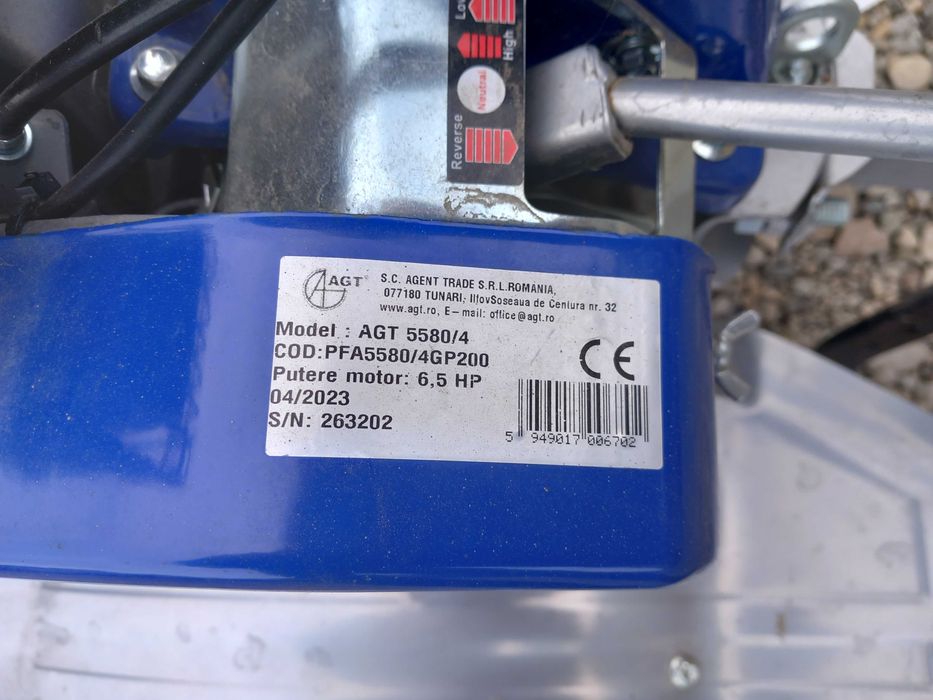 motosapa , motocultor  agt 5580/4