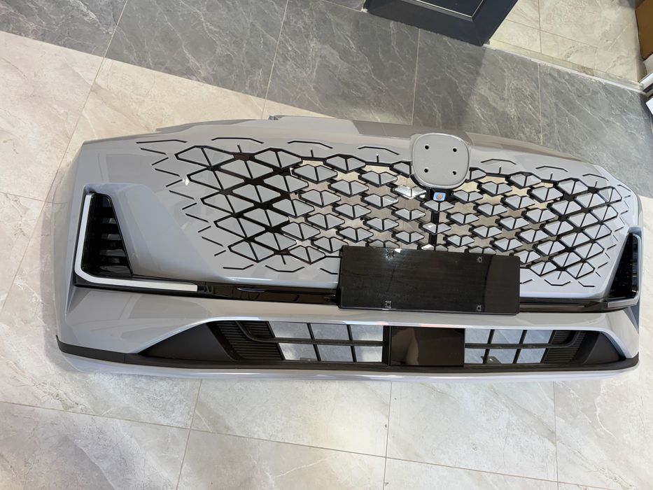 Передний бампер Changan 55 Plus  Атомный серый