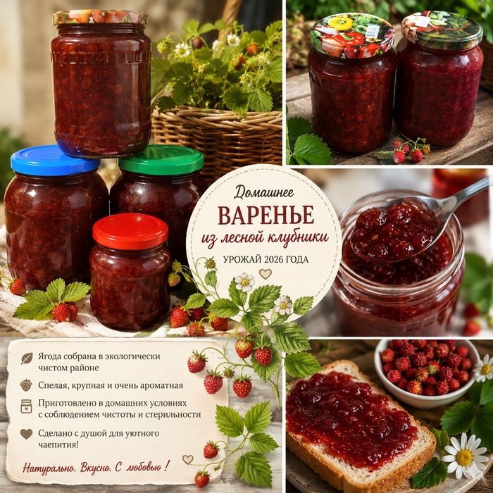 Варенье из лесной клубники