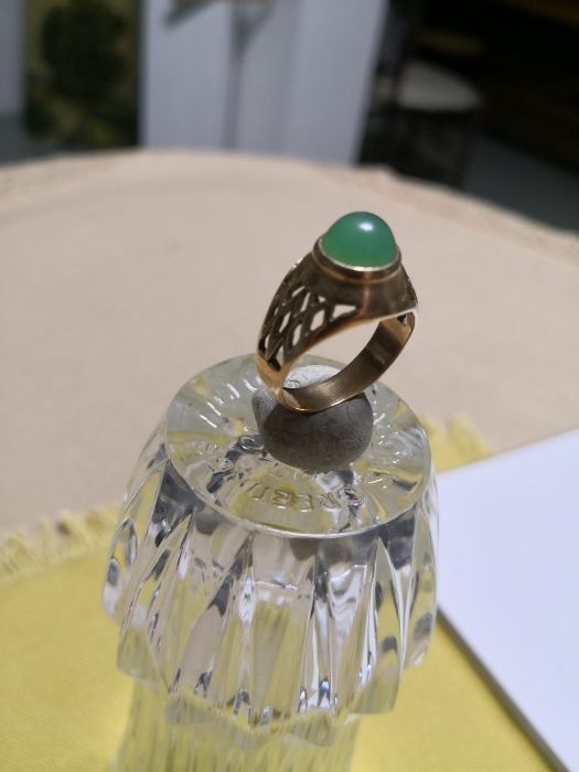 ПРЪСТЕН мъжки с ЯСПИС - красив, майсторски, ръчно изработен