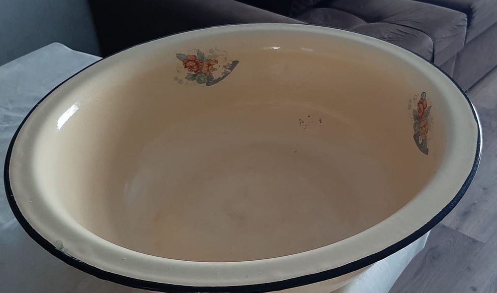 Тазик эмалированный