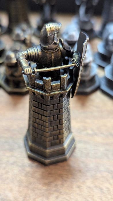 Луксозен 3D принтиран шах „Хари Потър“ – Wizard Chess | Колекционерски комплект