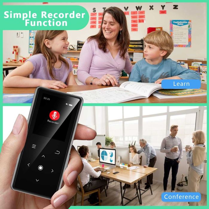 AiMoonsa 64GB MP3 плейър с Bluetooth