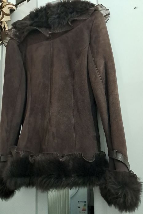 Cojoc piele întoarsă +blană