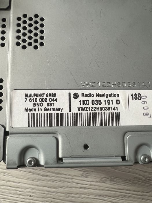 Radio Blaupunkt -Passat b6 ,Jetta,Transporter,mp3