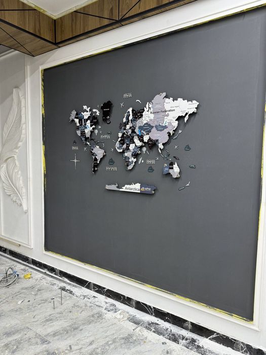 Интерьерная карта мира