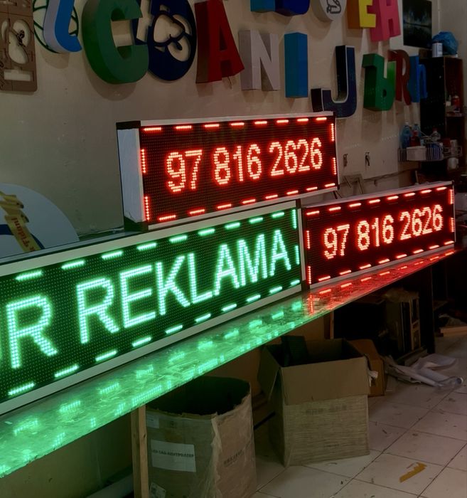 Elektron tablo, Бегушая строка, LED
