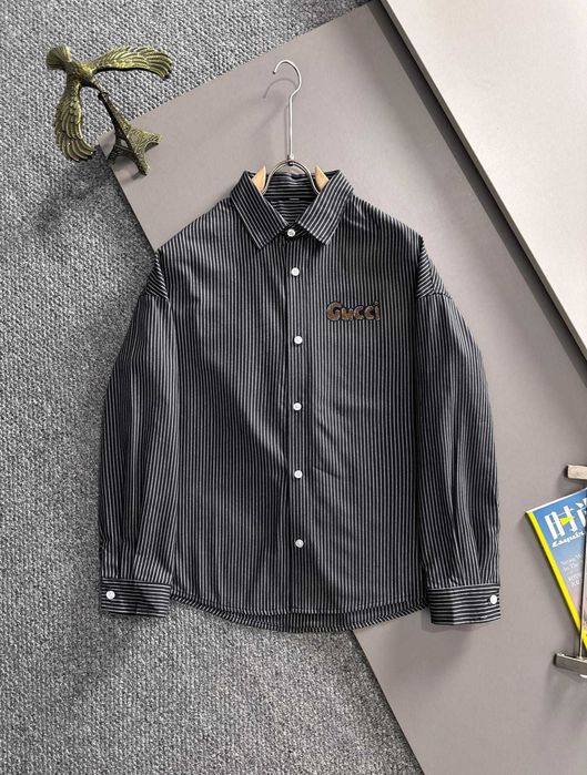 Gucci Striped Shirt, cămașă versatilă cu mână lungă