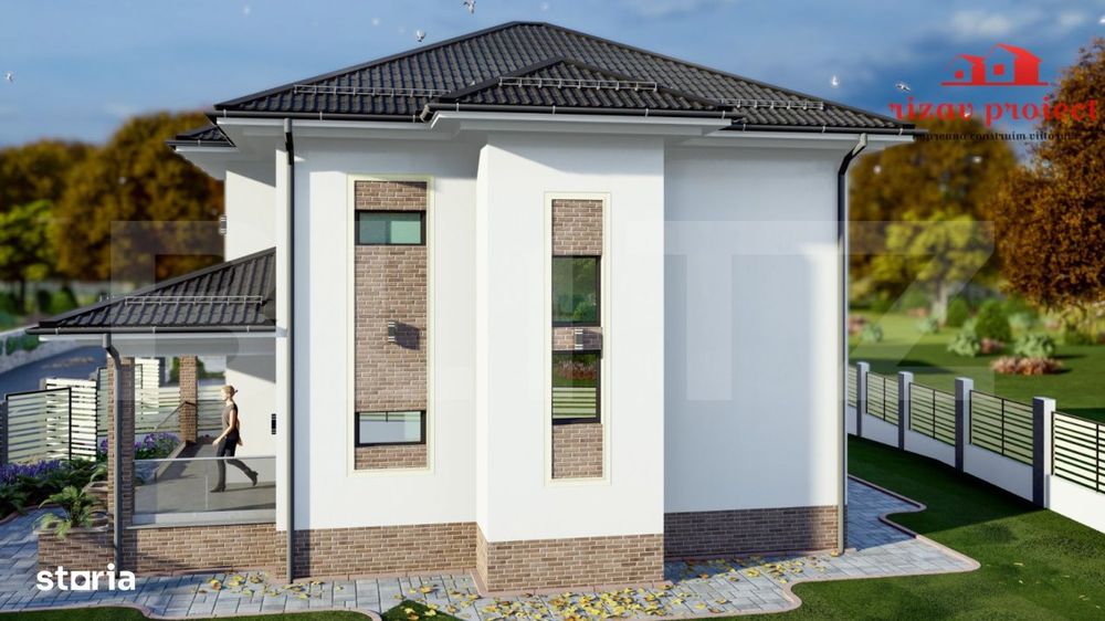 Casa cu 3 dormitoare, teren 500 mp, ideala pentru familie