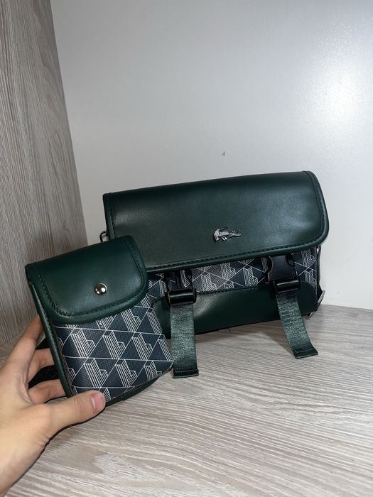 Лакосте зеленая сумка
