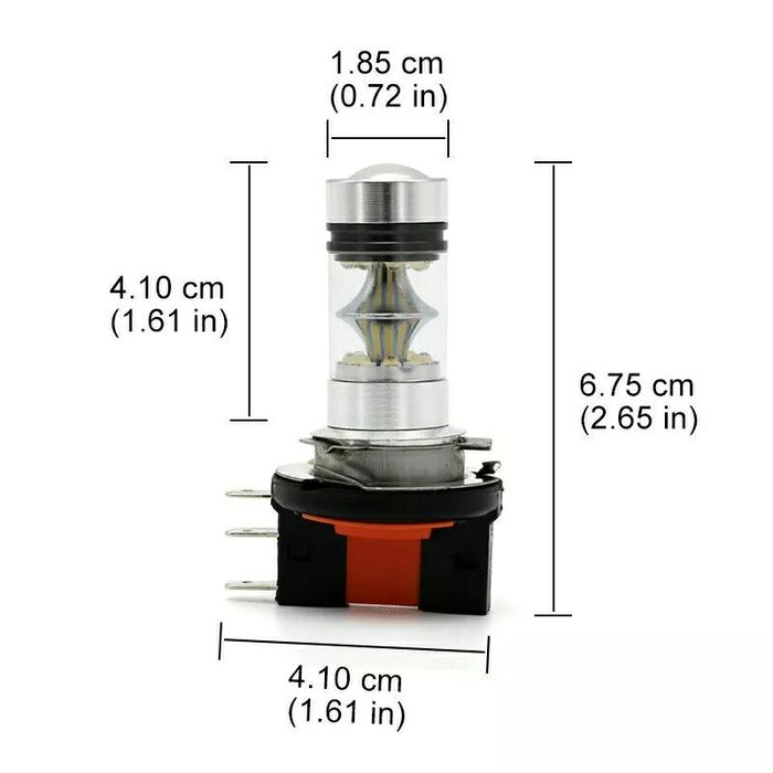 Set Două Becuri Led H15 6000K/10000Lm/50W
