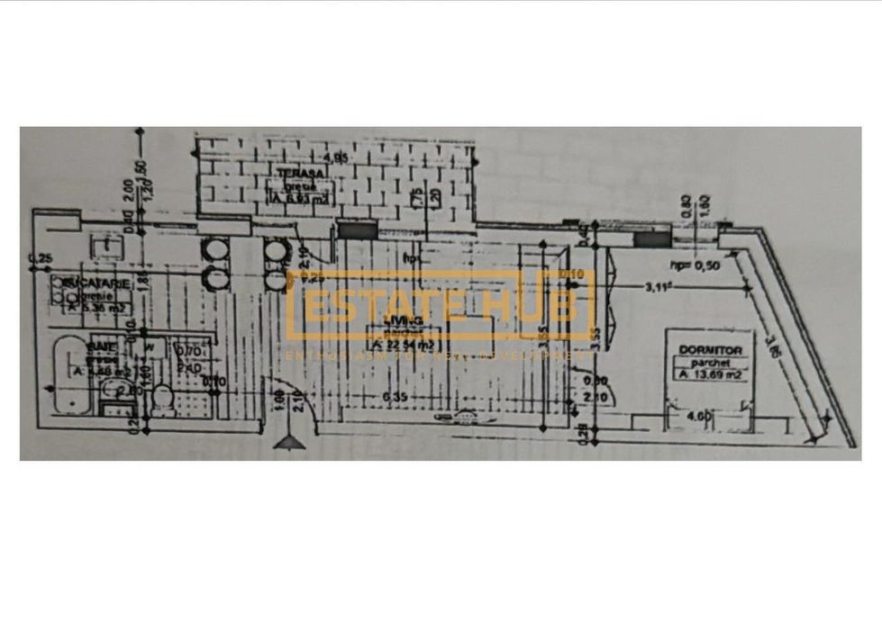Apartament 2 camere FINISAT | Parcul Feroviarilor | Comision 0%