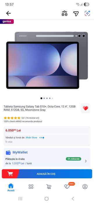 Schimb Galaxy Tab S10+ 5G - 512GB cu PS5 PRO