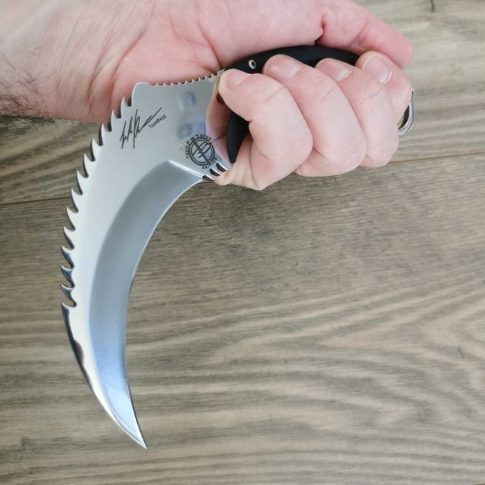 Тактически нож Karambit Карамбит с полимерна или кожена кания Тод Бег