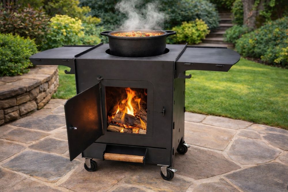 Sobă pentru ceaun – tablă 4 mm  – profesională